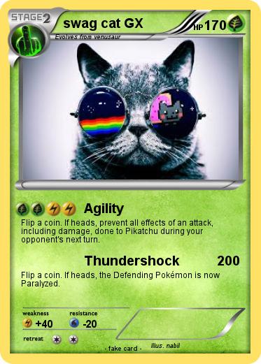 Pokemon swag cat GX