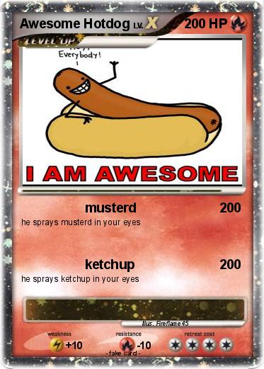 Pokemon Awesome Hotdog