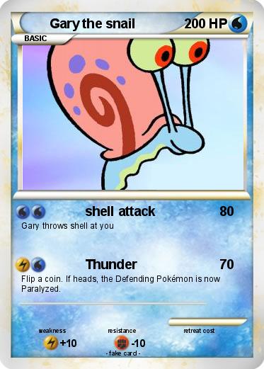 Pokemon Gary the snail