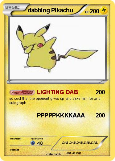 Pokemon dabbing Pikachu