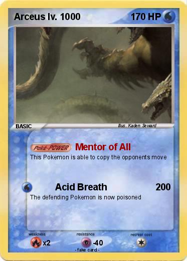 Pokemon Arceus lv. 1000