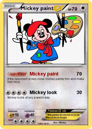 Pokemon Mickey paint