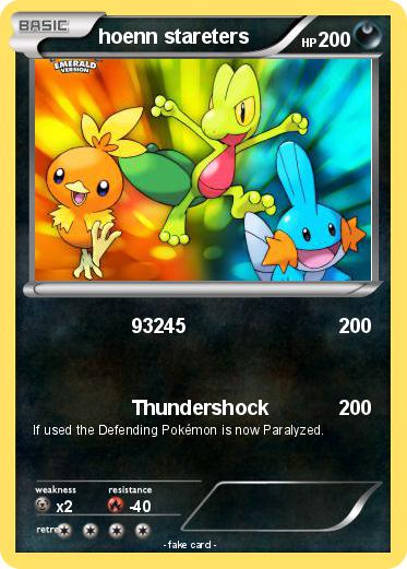 Pokemon hoenn stareters