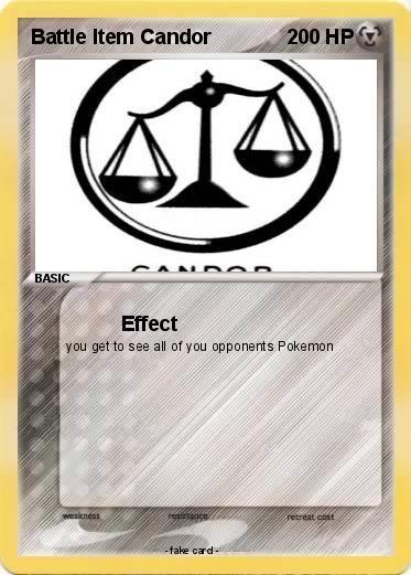 Pokemon Battle Item Candor