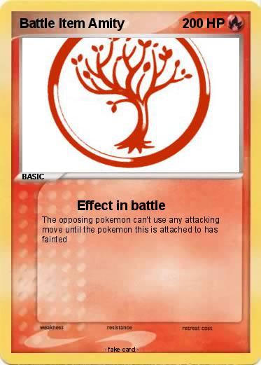 Pokemon Battle Item Amity