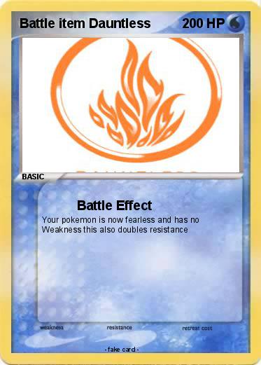 Pokemon Battle item Dauntless