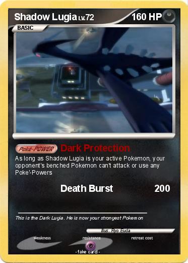 Pokemon Shadow Lugia