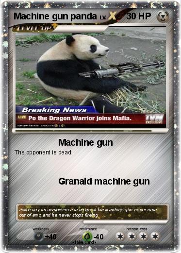 Pokemon Machine gun panda