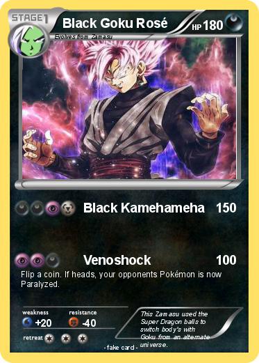 Pokemon Black Goku Rosé