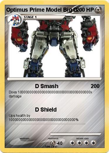 Pokemon Optimus Prime Model Big D