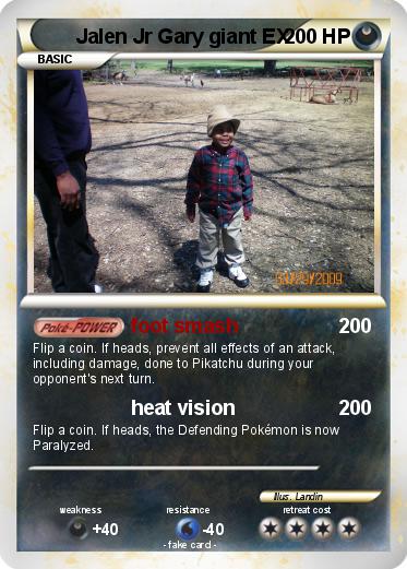 Pokemon Jalen Jr Gary giant EX