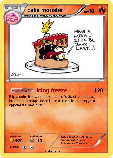 Pokemon cake monster