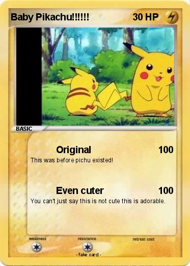 Pokemon Baby Pikachu!!!!!!
