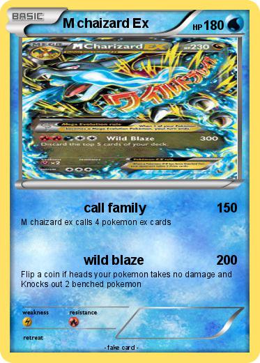 Pokemon M chaizard Ex