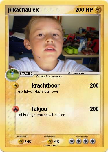Pokemon pikachau ex