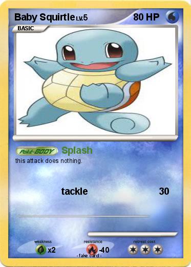 Pokemon Baby Squirtle