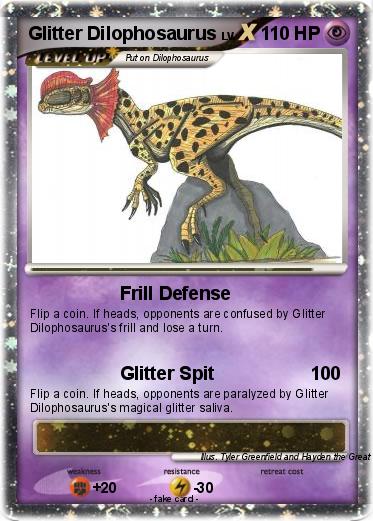 Pokemon Glitter Dilophosaurus