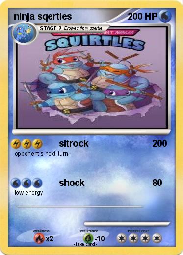 Pokemon ninja sqertles