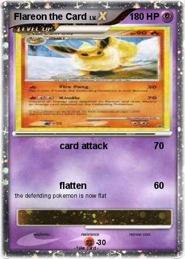 Pokemon Flareon the Card