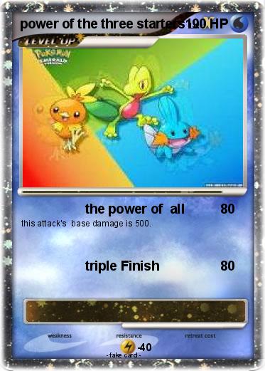 Pokemon power of the three starters