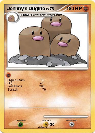 Pokemon Johnny's Dugtrio