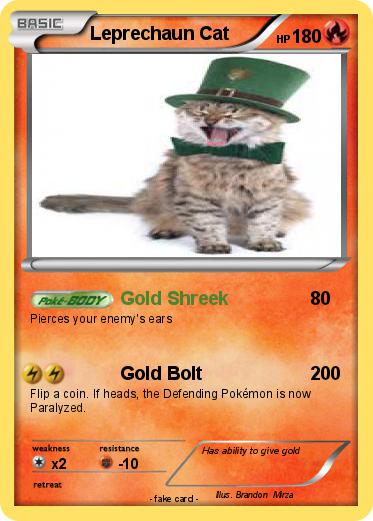 Pokemon Leprechaun Cat