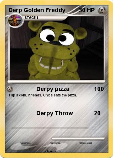 Pokemon Derp Golden Freddy