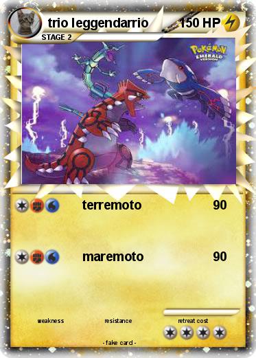 Pokemon trio leggendarrio