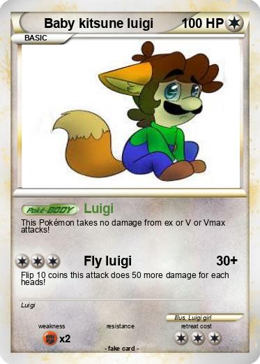 Pokemon Baby kitsune luigi