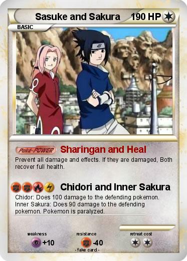 Pokemon Sasuke and Sakura