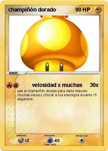 Pokemon champiñón dorado