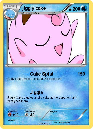 Pokemon jiggly cake