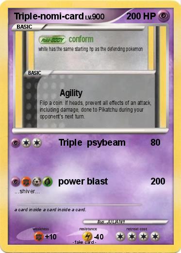 Pokemon Triple-nomi-card