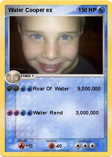 Pokemon Water Cooper ex