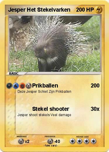 Pokemon Jesper Het Stekelvarken