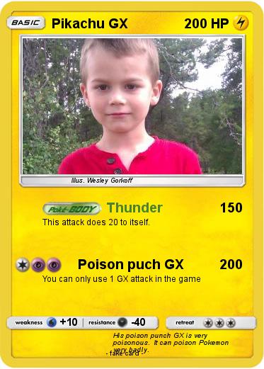 Pokemon Pikachu GX