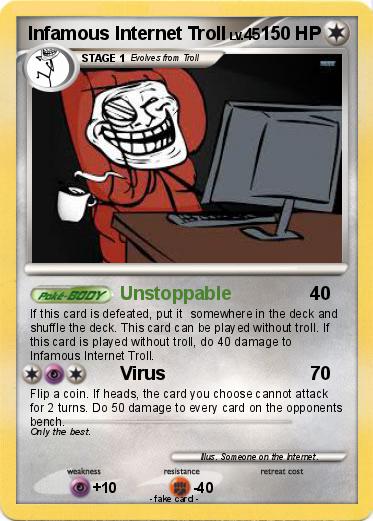 Pokemon Infamous Internet Troll