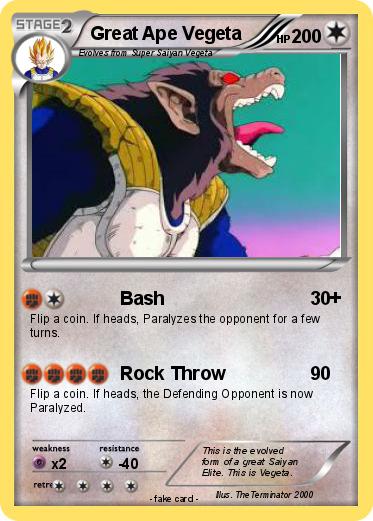 Pokemon Great Ape Vegeta