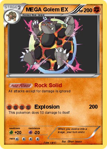 Pokemon MEGA Golem EX