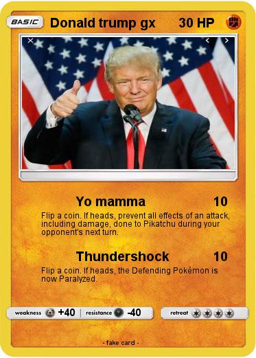 Pokemon Donald trump gx