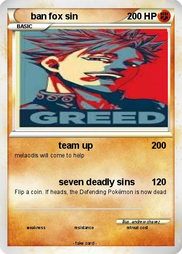 Pokemon ban fox sin
