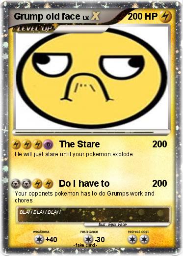 Pokemon Grump old face