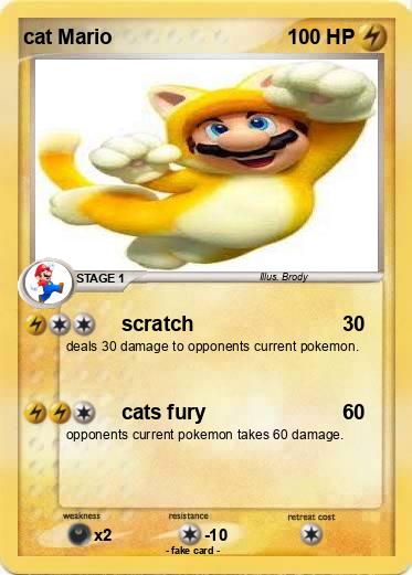 Pokemon cat Mario