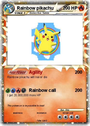 Pokemon Rainbow pikachu