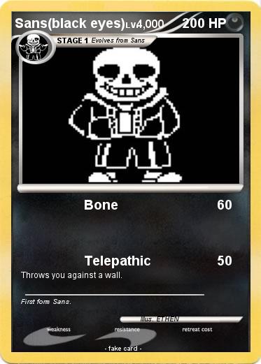Pokemon Sans(black eyes)