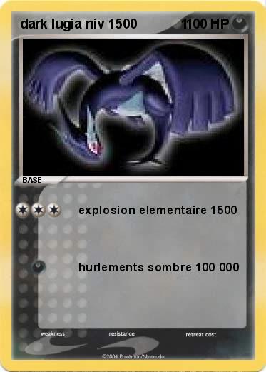 Pokemon dark lugia niv 1500            1