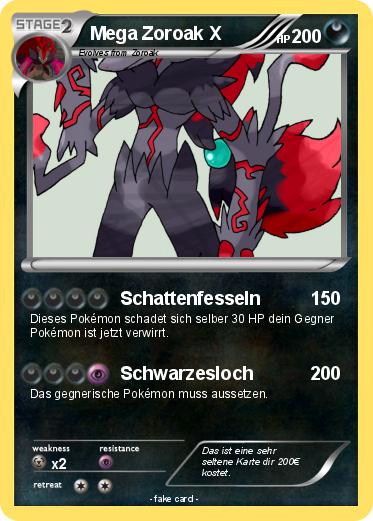 Pokemon Mega Zoroak X