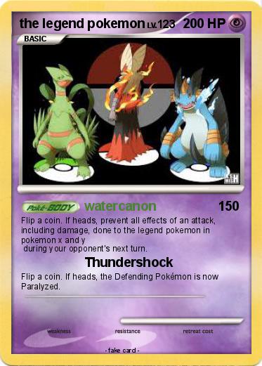 Pokemon the legend pokemon