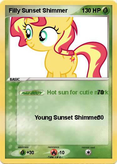 Pokemon Filly Sunset Shimmer
