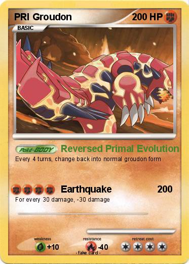 Pokemon PRI Groudon
